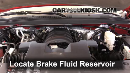 2015 Chevrolet Tahoe LT 5.3L V8 FlexFuel Líquido de frenos Controlar nivel de líquido